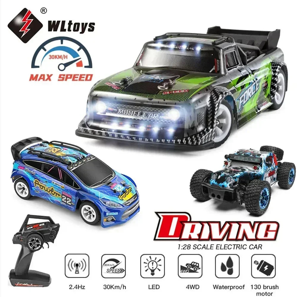Миниатюрный Гоночный Автомобиль WLtoys 1:28 284131 284161 2 4G 30 Км/ч 4WD