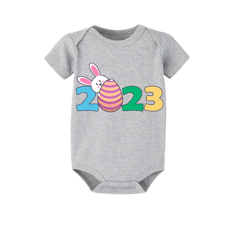 Easter Family Matching Pajamas Exclusive Design Happy Easter 2023 Gray Pajamas Set