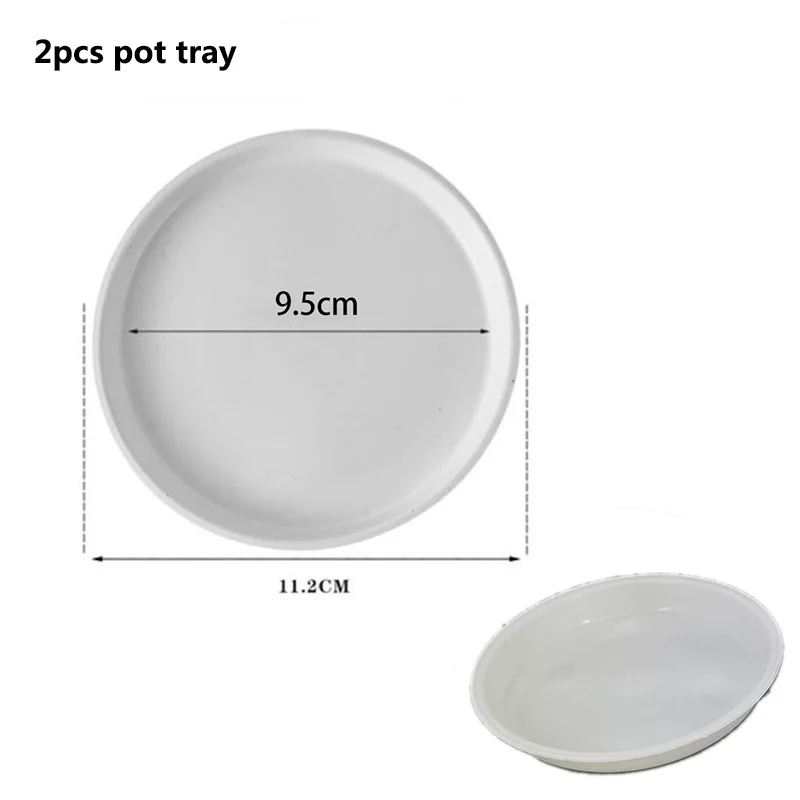 

Прозрачный белый горшок для орхидеи 12 см