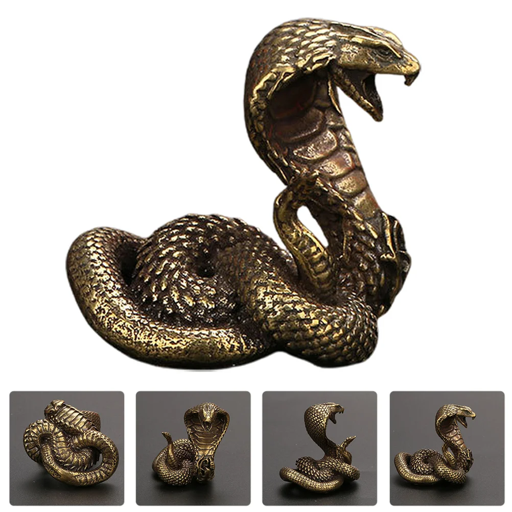 

Snake Statue Brass Decorfigurine Chinese Sculpture Wealth Animal Figurines Home Ornament Desktop Decorationstea Prank Zodiac