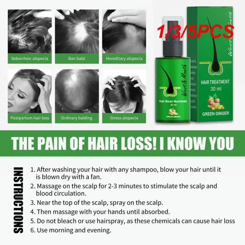 1/3/5 шт. спрей для роста волос