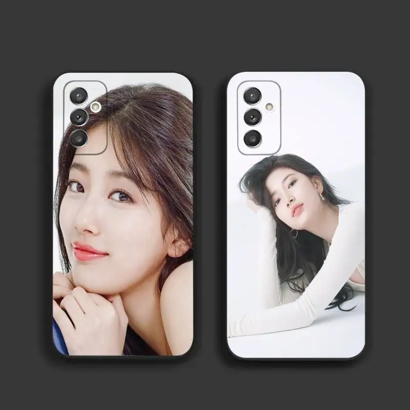 Корейский чехол S-Suzy для телефона Samsung A91 80 73 72 70 53 52 51 42 31 30 21 13 12 30S 02S 20E, черный силиконовый