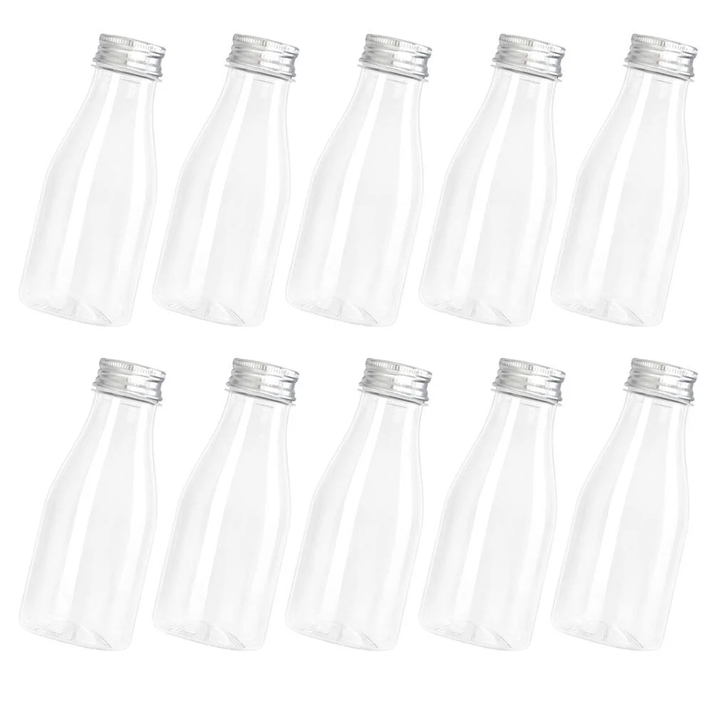 

10pcs Empty Yogurt Bottles Milk Juice Containers Multipurpose Beverage Packing Bottles
