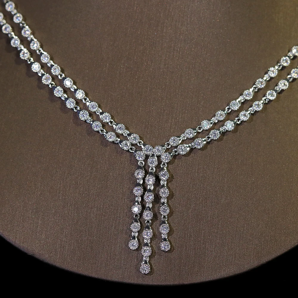 2-слойный корейский комплект с кубическим цирконием