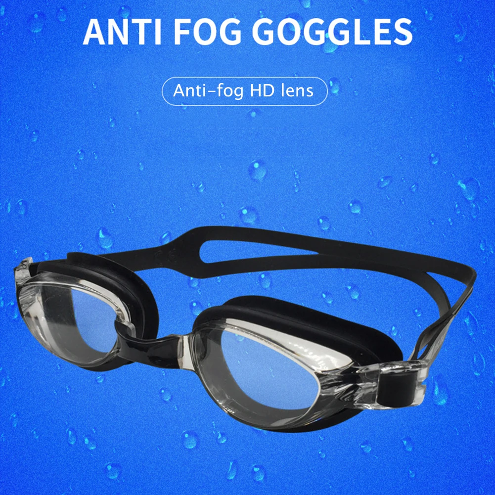 

Anti-Fog Swimming Glasses Adjustable Buckle Unisex Swim Goggles Removable Nose Frame Elastic Antifogging for Professional Sports