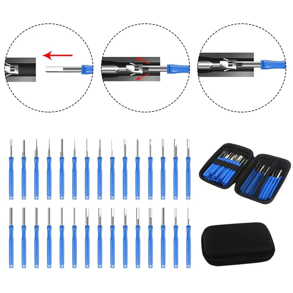 30 шт. набор инструментов для удаления клемм с коробкой инструмент депиляции