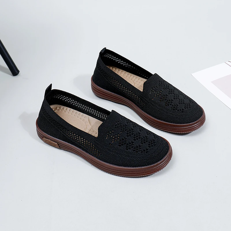 Туфли женские сетчатые на шнуровке повседневные дышащие лоферы плоская подошва