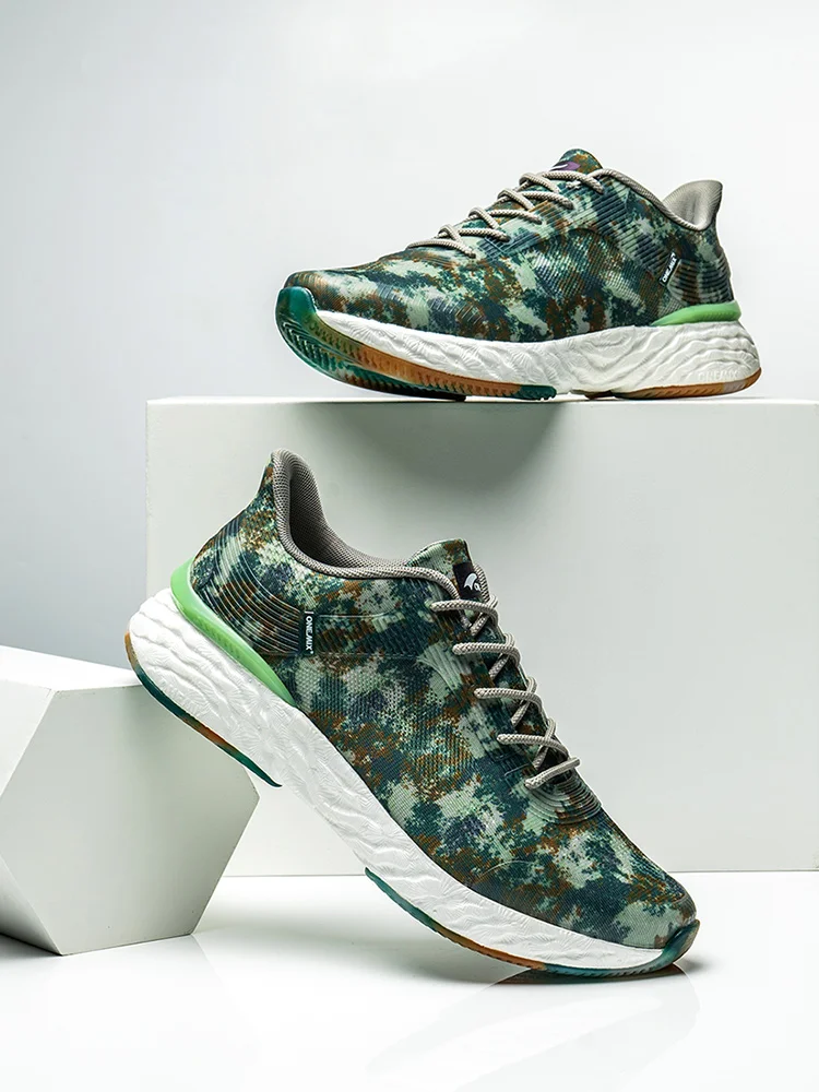 ONEMIX Men Running Shoes Breatahble Outdoor Camouflage Sneakers Athletic Mountaineering Trainers Sports Shoe Women Walking Shoes