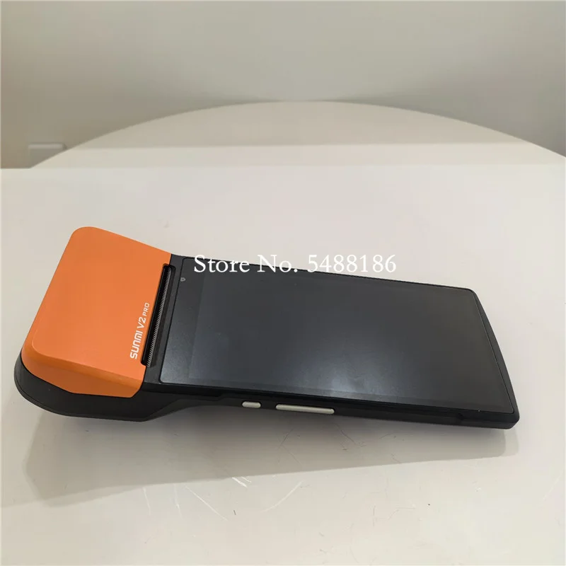 Фото 99% новый оригинальный портативный универсальный POS-принтер SUNMI V2pro Android Smart POS 2G + 16G с зарядной базой SUNMI V2pro №1