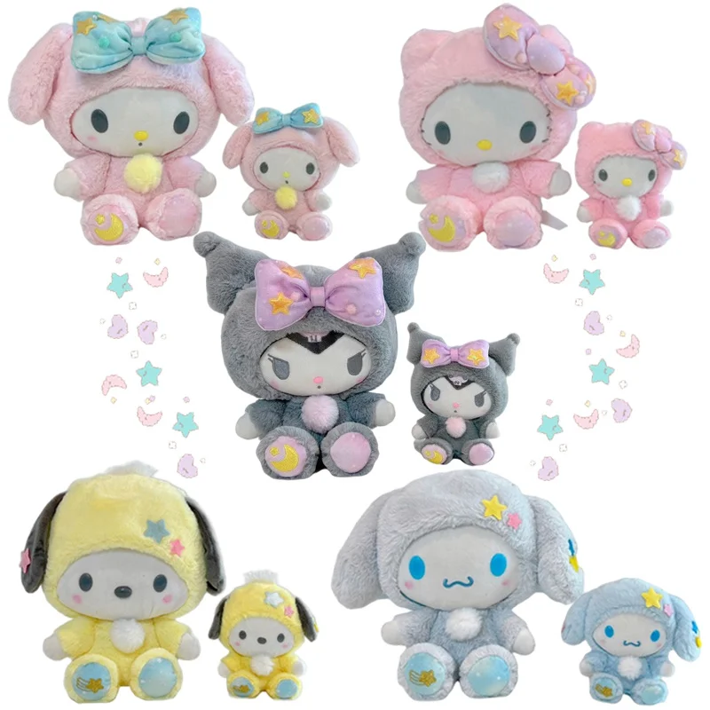 

Sanrioed My Melody Kt Cat Cinnamoroll Kuromi Plush Toy Cartoon Anime Kawaii Soft Plushie Toys Doll Pendant Keychain Kids Gifts