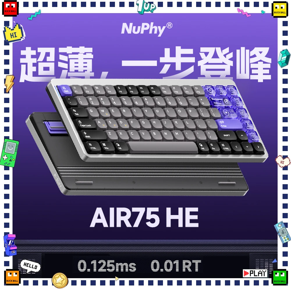 Механическая клавиатура Nuphy Air75 HE с магнитным переключателем проводная