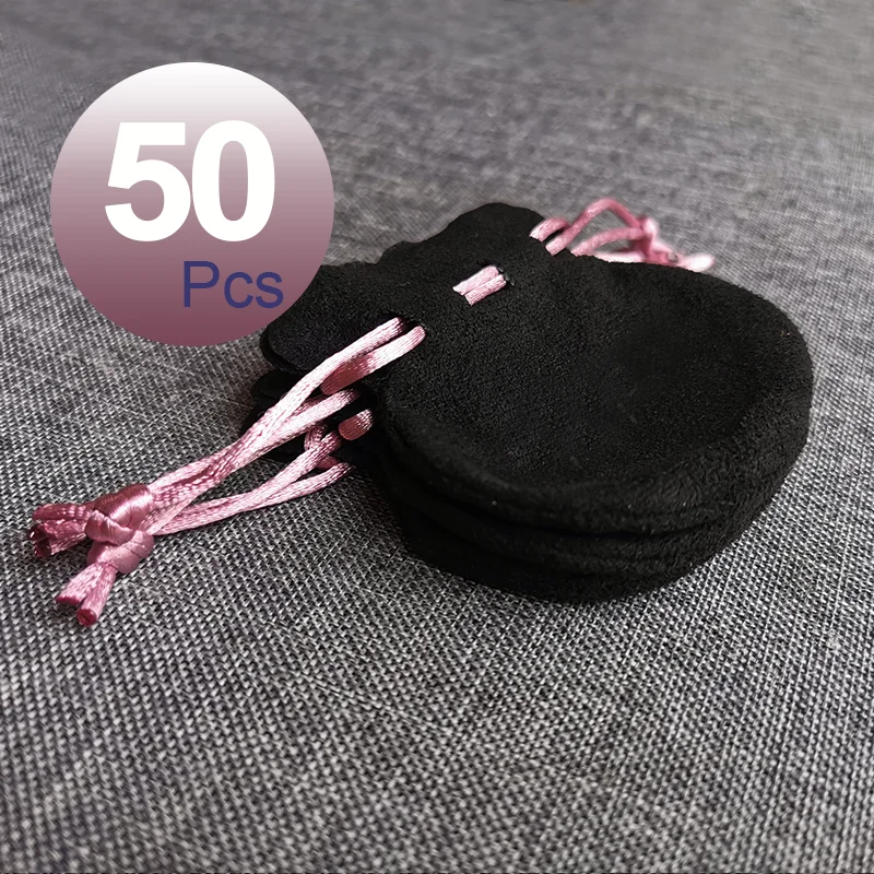 

50 шт./партия, фланелевые подарочные сумочки для бижутерии