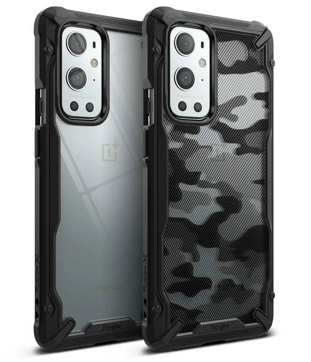 

Чехол Fusion X для Oneplus 9 Pro, двухслойный прозрачный чехол из поликарбоната и мягкая рамка из ТПУ, гибридная сверхпрочная защита от падения