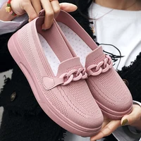 sneaker for women summer fashion mesh breathable sport shoes running walking shoes slip on flats woman casual shoes