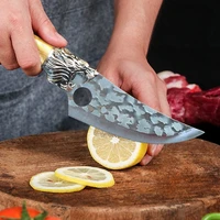 6 stainless steel meat cleaver boning knife serbian kitchen chef knife fish fruit vegetables