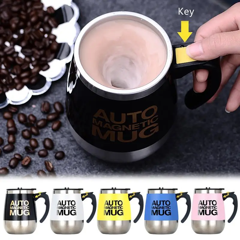 

Автоматическая чашка для перемешивания, чашка из нержавеющей стали для кофе, чая, молока, кофе, молока, из нержавеющей стали с двойной изоляцией, дорожная чашка