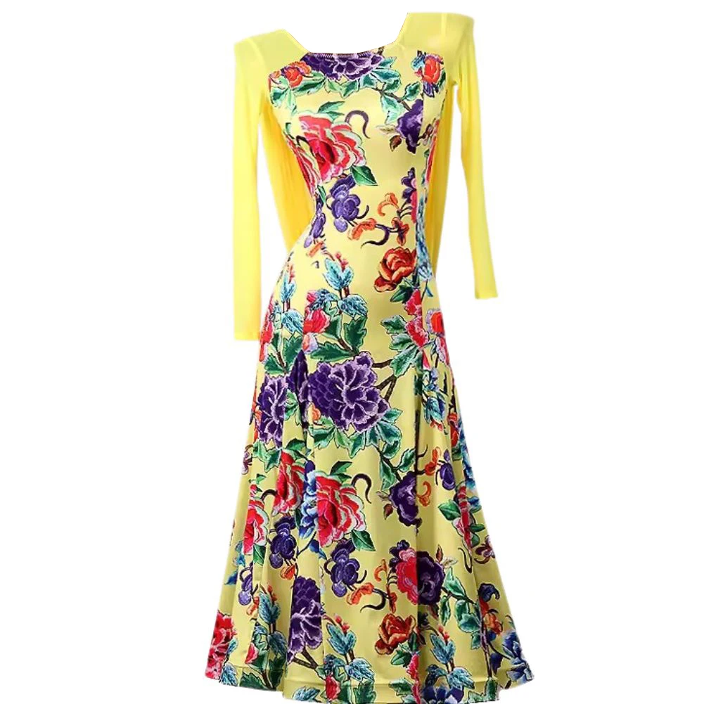 Платье Waltz для Бальных соревнований костюм стандартных танцевальных выступлений