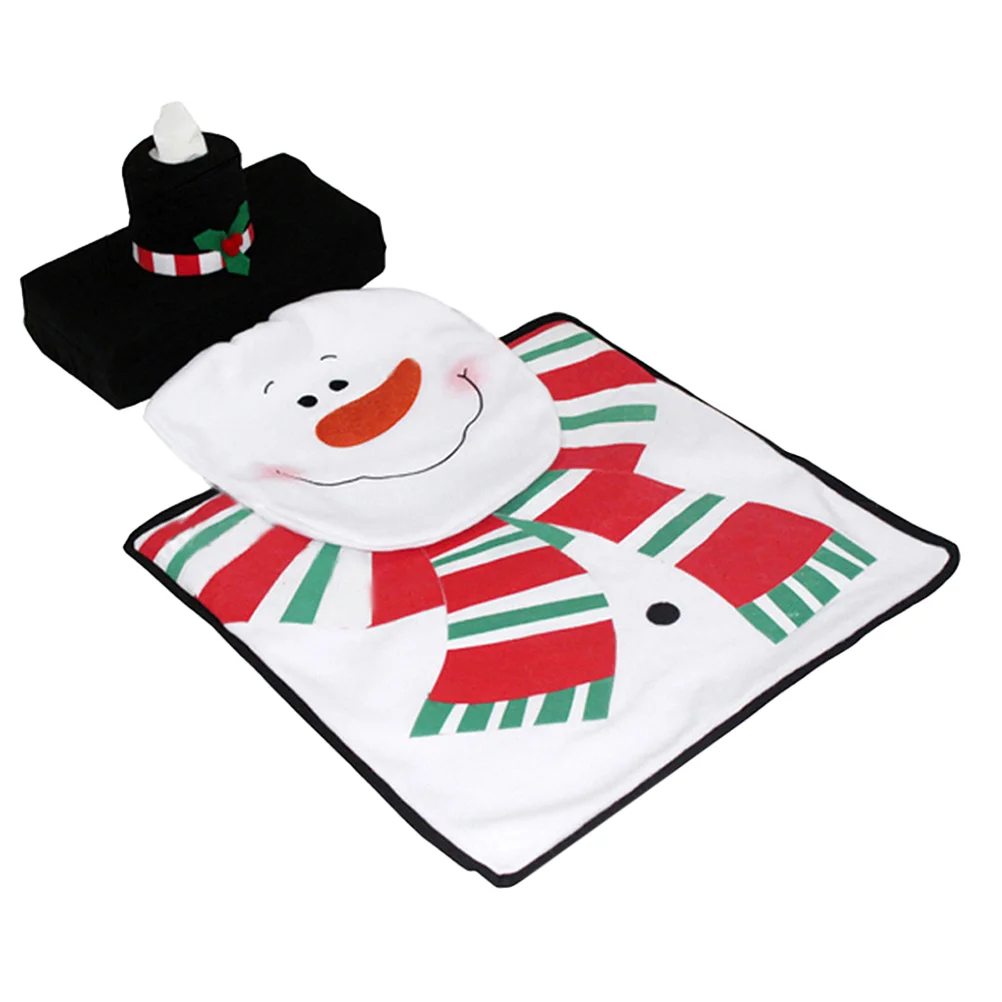

Christmas Toilet Seat Para Mujer Interior Bathroom Decoration Home Mat Cloth