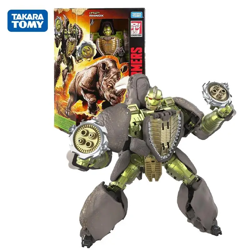 

Original Takara Tomy Transformers G Series Wfc-K27 Rhinox Action Figure Model Toy Action Plastic Figure Robot Toy Gift Collect