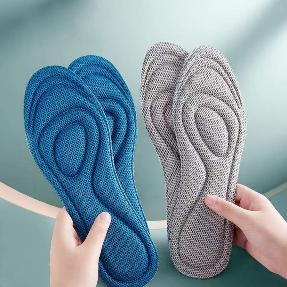 4PCS Memory Foam Orthopedic Insoles Shoe pad Men Women Nano Antibacterial Deodorization Insole Sweat Absorption Running Cushion