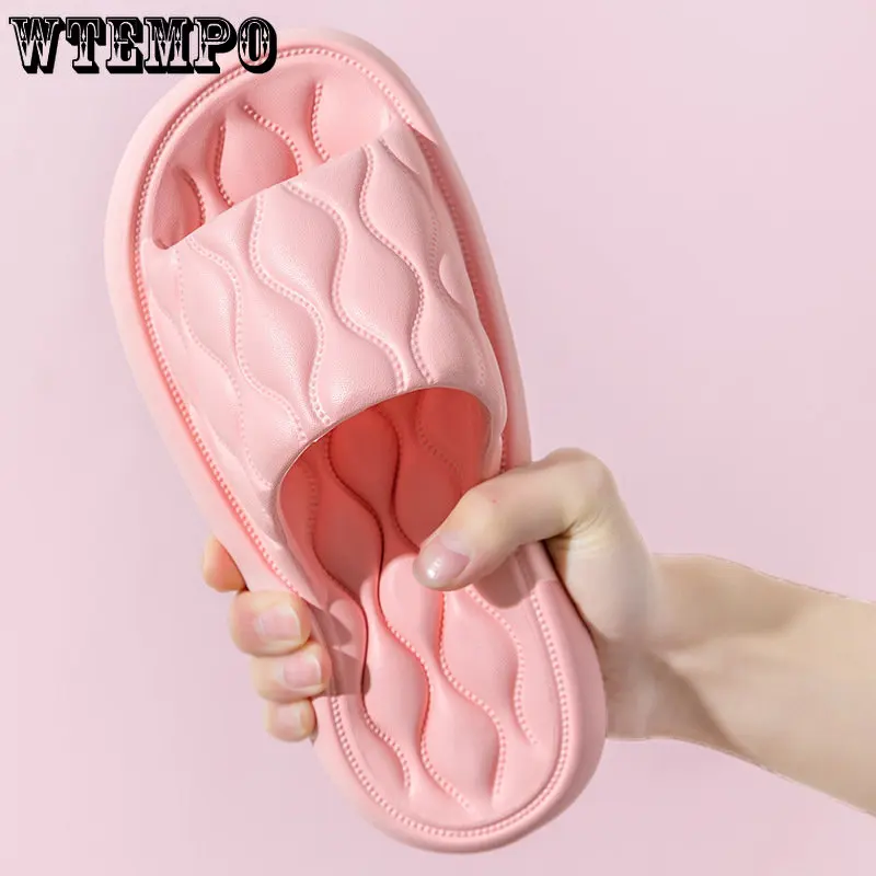 Women Slippers Bath Thick Platform Cartoon Flip Flops Non-Slip Beach Sandals Ladies Slides Indoor Breathable Dropshipping
