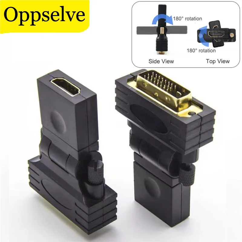 

Двунаправленный адаптер DVI-HDMI, разъем DVI D 24 + 1 «папа»-«мама», совместимый с HDMI, для проектора