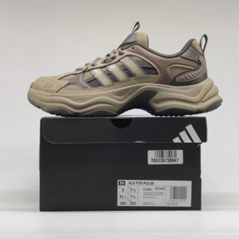 Фото Кроссовки Adidas Khaki Retro Chunky Dad Sneakers Dreamstrike Cushion для ходьбы, мужские и женские, KI1866 №5
