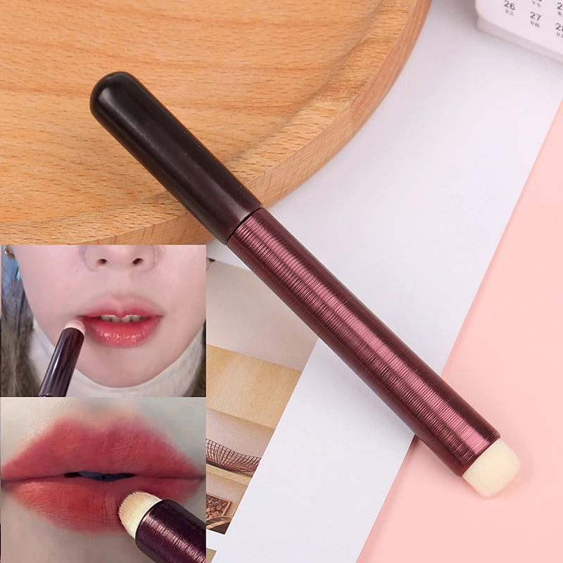 

1pc Super Soft Lipstick Matte Smudge Brushes Mini Makeup Brushes Round Precision Concealer Brush Fingertip Makeup Brush Tools