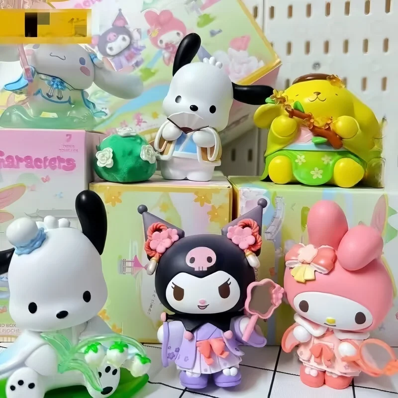 Miniso Sanrio Горячая ринма цветок одежда серия Kawaii Kuromi похвалы коричная Мелодия