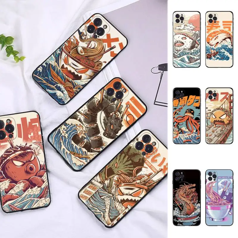 

Great Blue Wave Phone Case for Vivo Y91C Y11 17 19 17 67 81 Oppo A9 2020 Realme c3