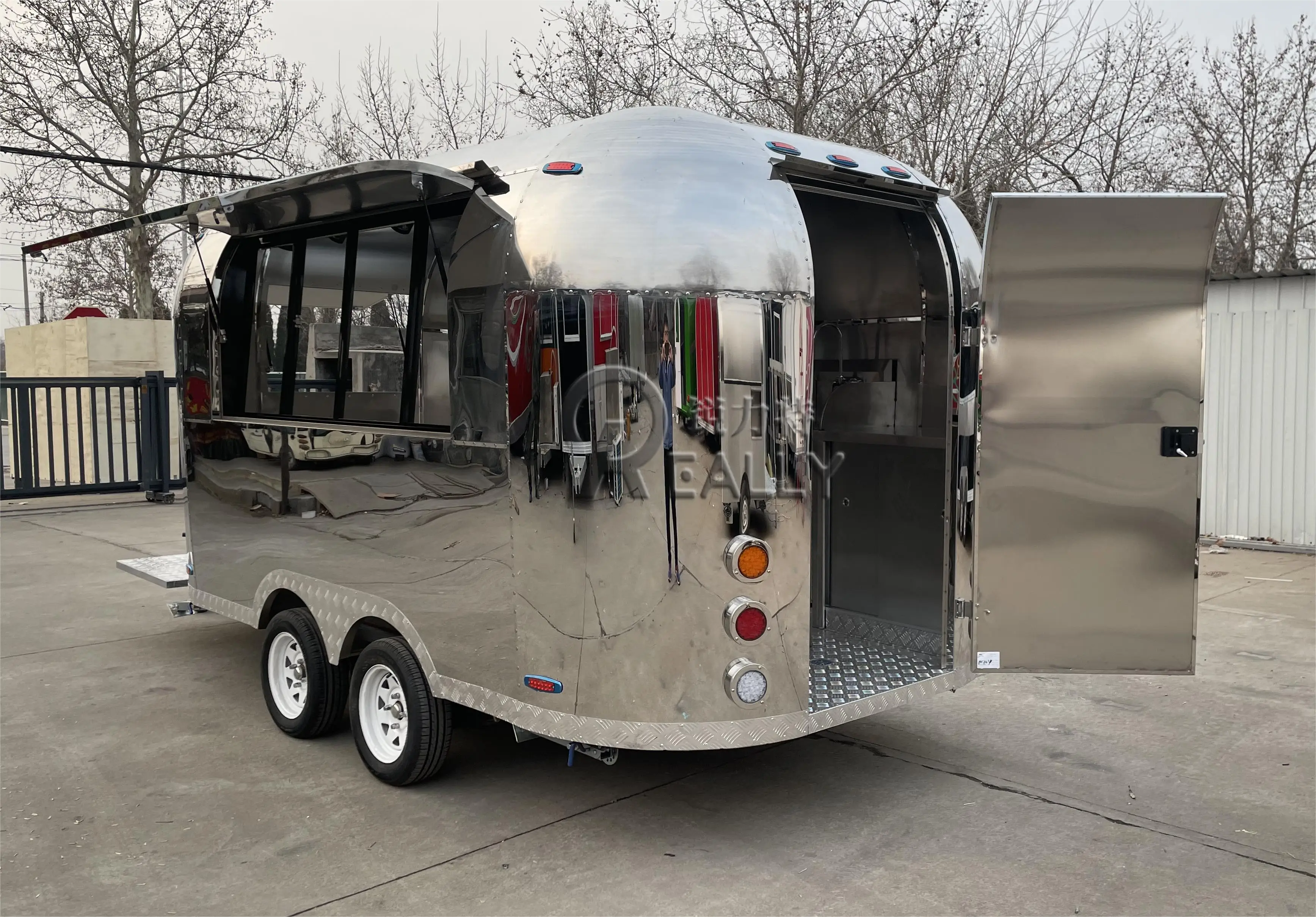 Трейлер для продажи еды из нержавеющей стали от производителя