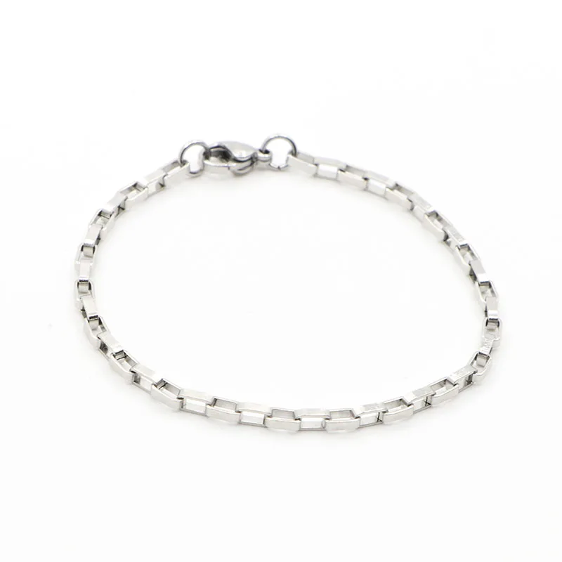 Fashion Stainless Steel Cuban Figaro Chain Basic Bracelet For Men Women Vintage Metal Bangle Luxury Jewelry Gift Free Shipping