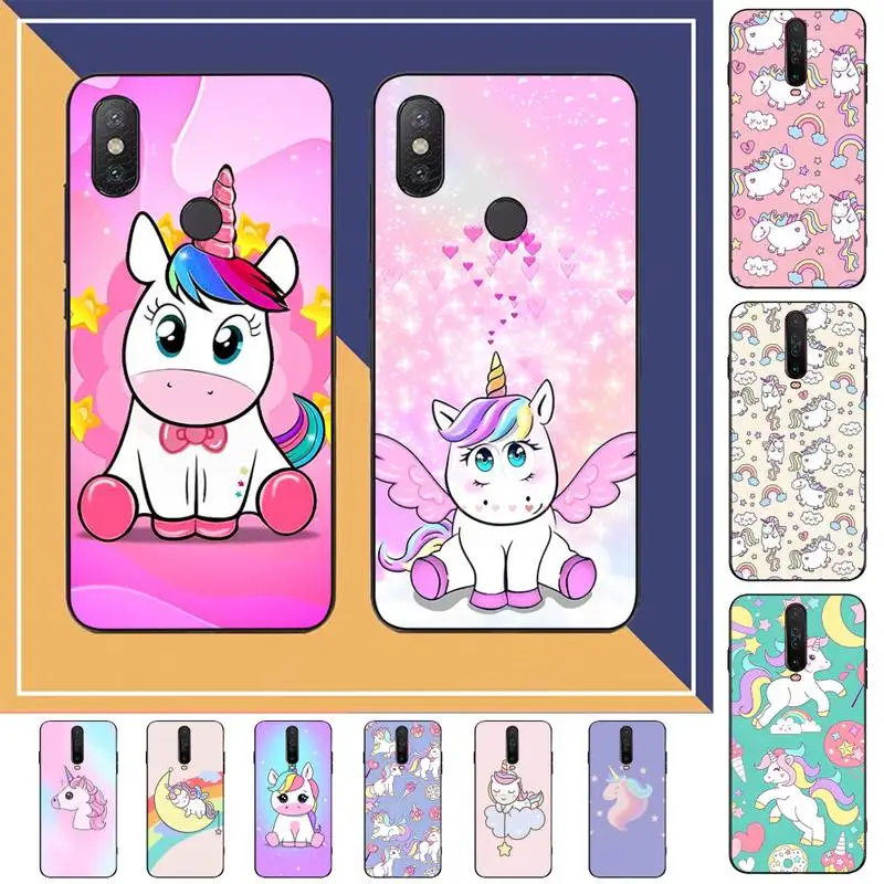 

Lovely Cartoon Unicorn Phone Case for Redmi Note 8 7 9 4 6 pro max T X 5A 3 10 lite pro