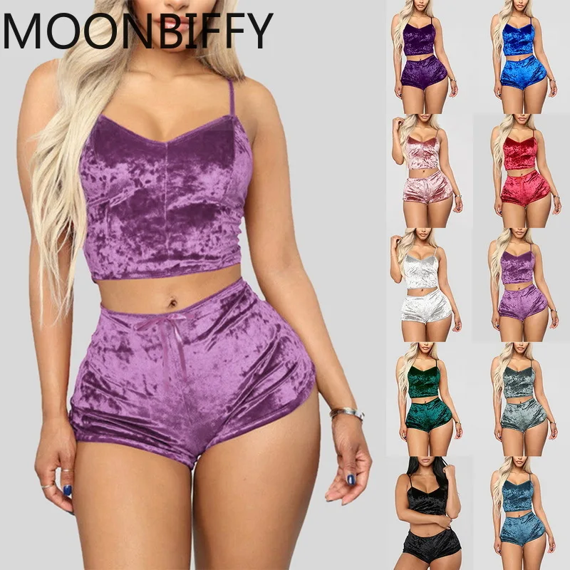 

Пижамный комплект, Женская пикантная розовая, красная шелковая атласная бархатная Пижама, одежда для сна, халат, ночная рубашка, сексуально...