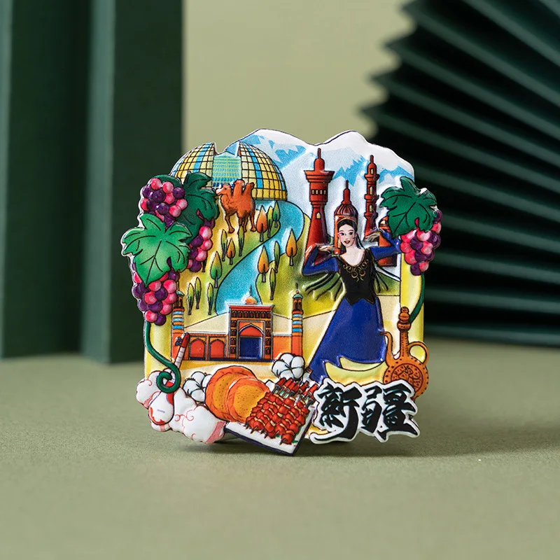 Магнит на холодильник Wenchuang для города Синьцзян достопримечательности