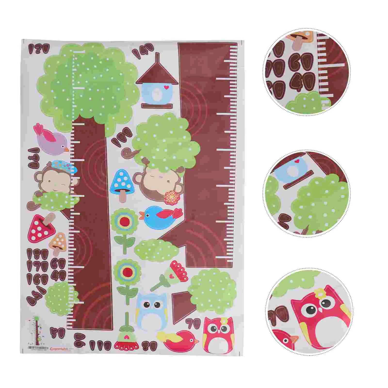 

1PC Wall Sticker Cartoon Removable DIY Decor Height Measure Ruler for Nursery