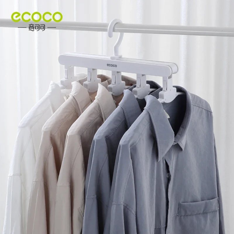 

ECOCO Multi-functional 5 in 1 Clothes Storage Rack Shelf Closet Organizer Contracted Light Luxury Magic Clothes Hanger