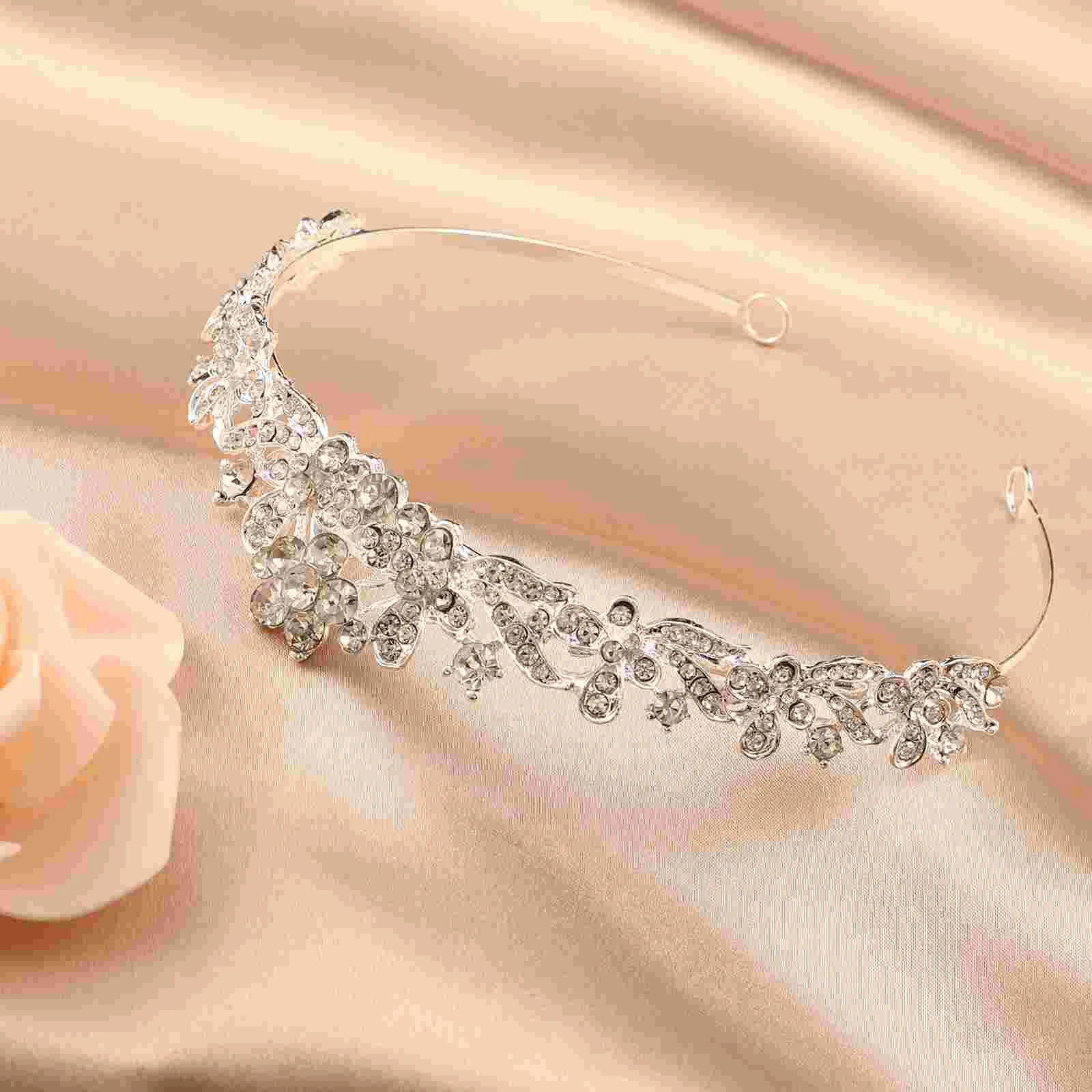 Свадебная петля для волос со стразами тиара свадебная повязка на голову