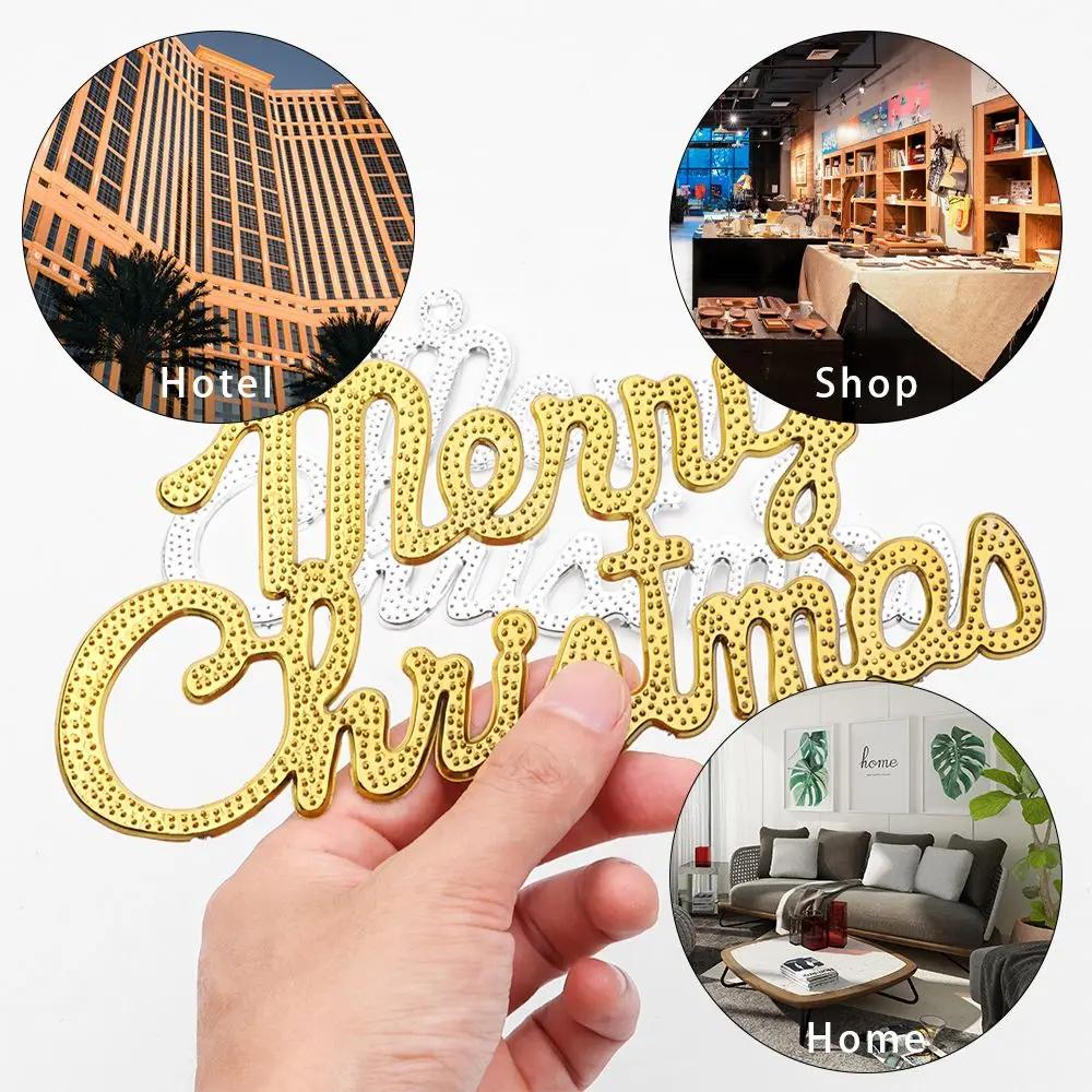 

1/10Pcs Christmas Decoration Plastic Merry Christmas Pendant English Letter Pendant Xmas Tree Ornaments New Year Party Supplies