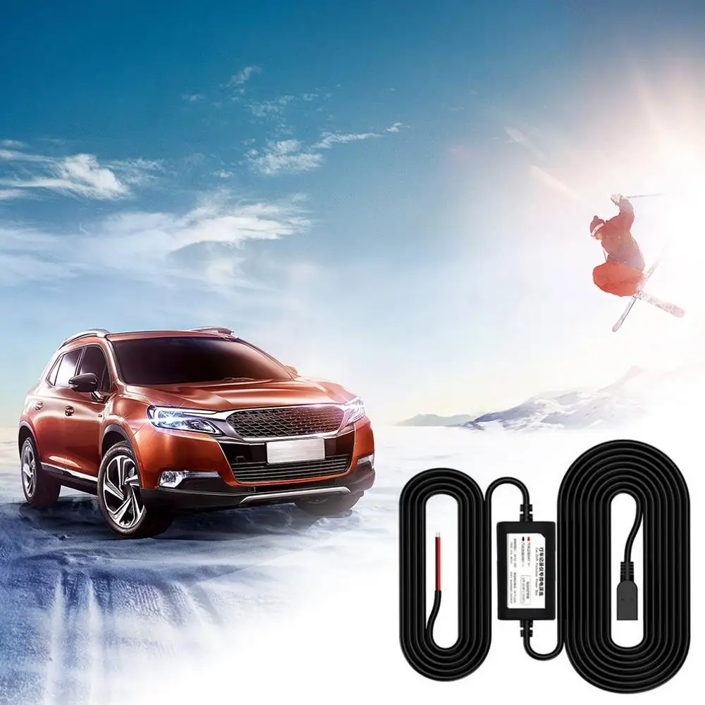 Universal Driving Recorder Car Powered USB Transformer Buck Line Parking Monitoring 12V To 5V 2.5A Step-down | Автомобили и