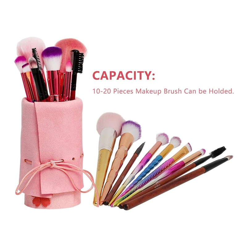 

Portable Pen Holder For Desk Drawstring Pencil Holder Cute Pencil Cup Organizer For Girl Makeup Brush Holders Organizer