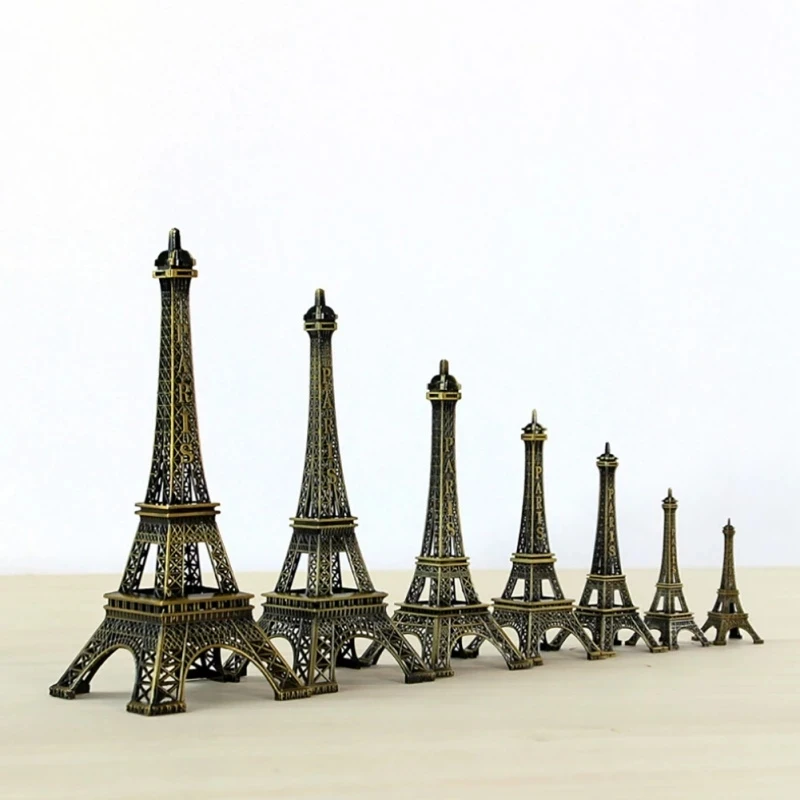 

Металлические художественные изделия, модель Парижа, Эйфелева башня, фигурка-украшение, статуя из цинкового сплава, сувениры для путешеств...