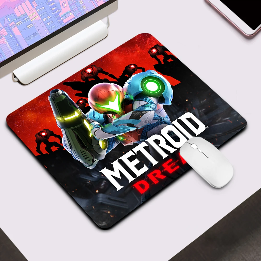 Маленький игровой коврик для мыши Metroid компьютерный офисный клавиатуры