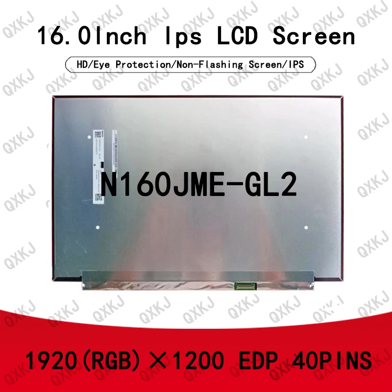 40pin N160JME-GL2 16 0-дюймовый 1920*1200 оптовая продажа ЖК-панели для ноутбука сменный