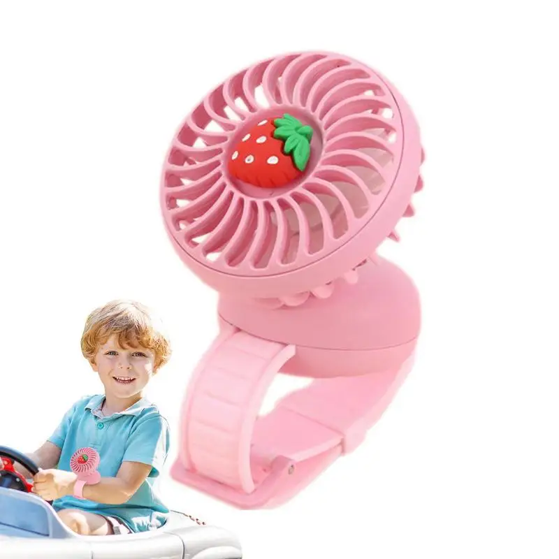 

Summer Mini Cooling Fan Ultra-Quiet Comfortable Strap Watch Fan Rechargeable Fan Hot Weather Mini Fan Watch Fan For School Walk