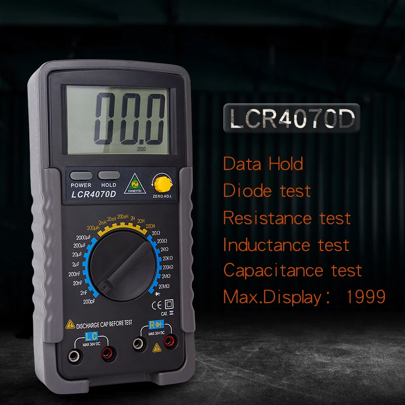 

Цифровой мультиметр LCR4070D, профессиональный тестер емкости, емкости, конденсатора, обслуживания дома