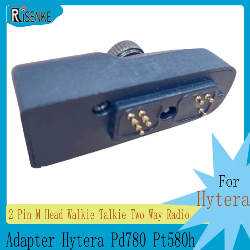 2 Pin M Head Walkie Talkie Two Way Radio Audio Adapter Hytera Pd780 Pt580h Switch To Motorola Ep450 Dep450 Cp200 Cls1410