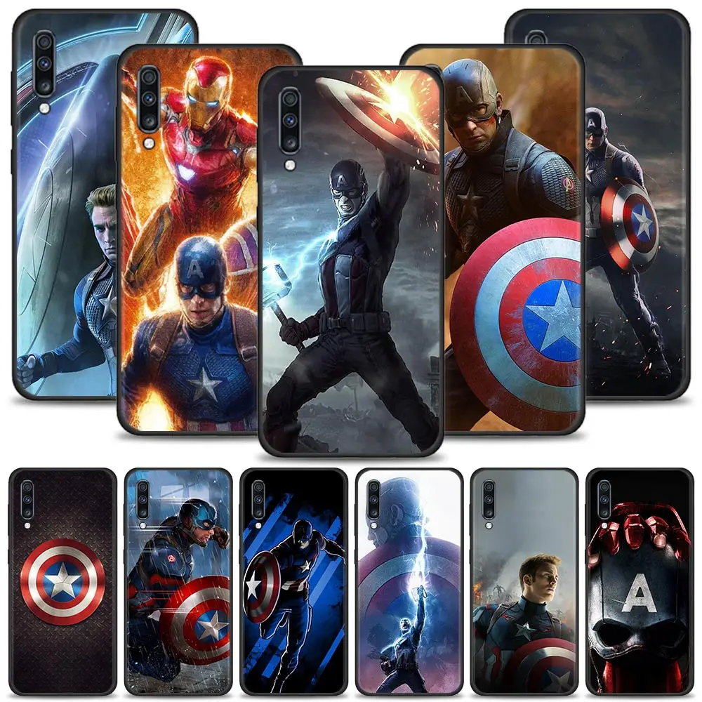 

Captain America Marvel Hero Case For Samsung Galaxy A50 A70 A30 M31 for Moto G60 G30 G8 Power Lite G9 Play Plus One Fusion Coque