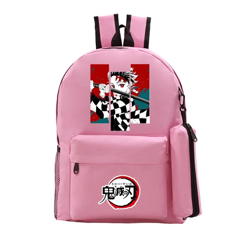 

Kimetsu No Yaiba Kamado Tanjirou Backpack School Bag for Teenage Backpack Student Large Capacity Bookbag Kids Daily Bag Mochila