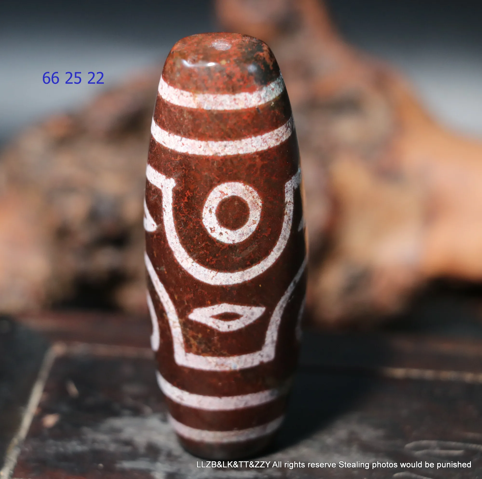 Super Energy Tibetan old Agate Unique Eye Buddha Eye Large Drum Shape dZi Bead For Display Amulet 5A LKbrother Sauces UPM06D16F2